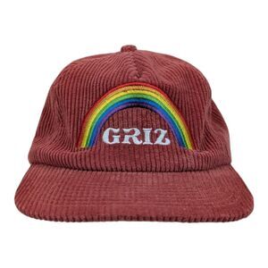 GRiZ Rainbow Logo Corduroy Hat in Eggshell Field Trip Hat [IN HAND SHIPS NOW]